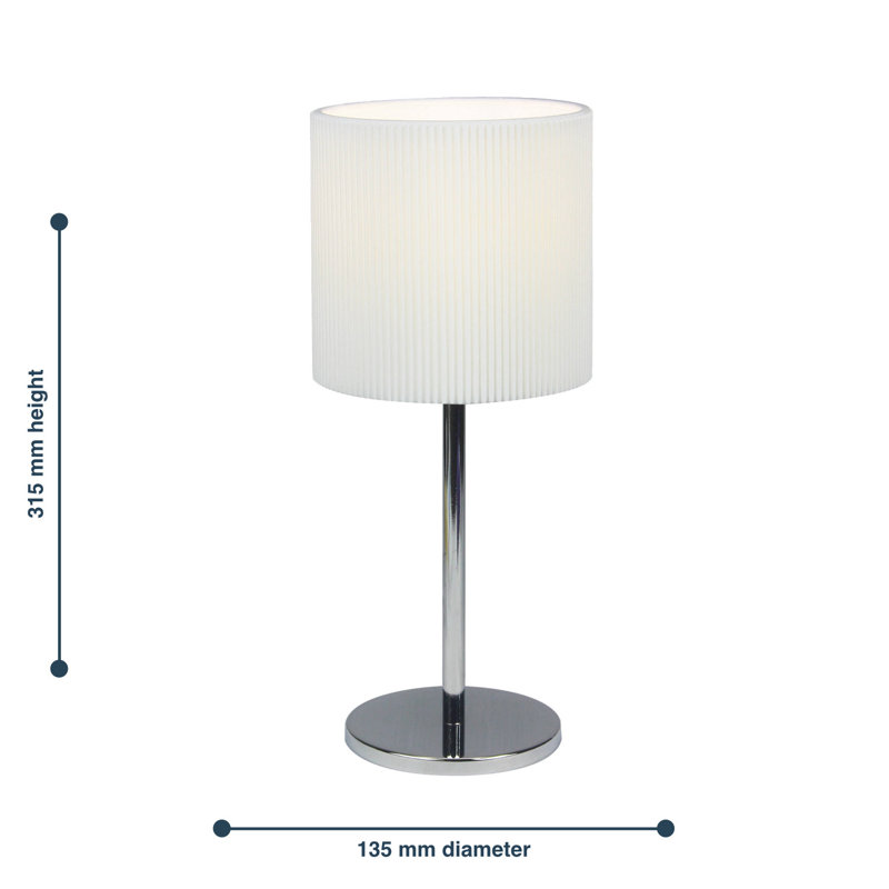 Mergeron Metal Table Lamp, White