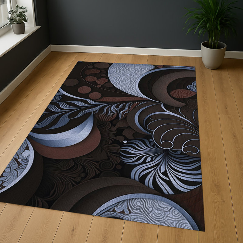 Abstract Area Rug, Rectangle 140 x 200 cm