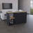 Kitchen Island With Large Countertop, Open Storage Shelves And Double Door Cabinet-65794970-65794975