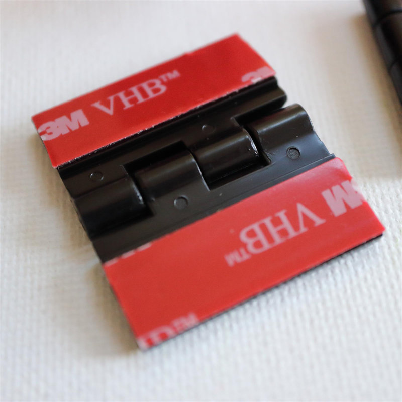 Acrylic Hinges - No Glue Required Plastic 32mm, Black