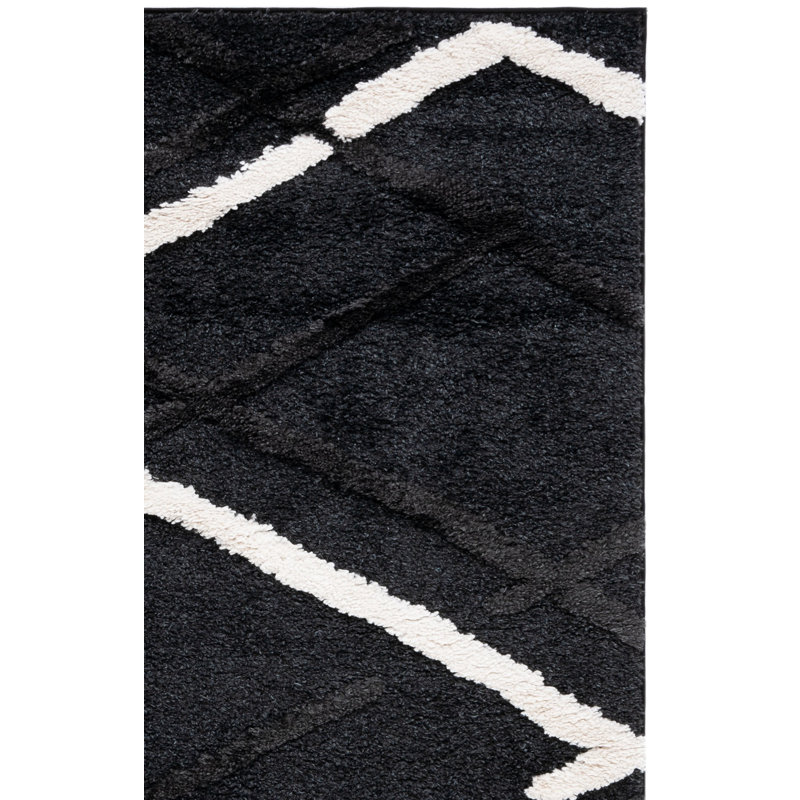 Hi-Lo Shag Performance Abstract Rug, Rectangle 8' x 10'