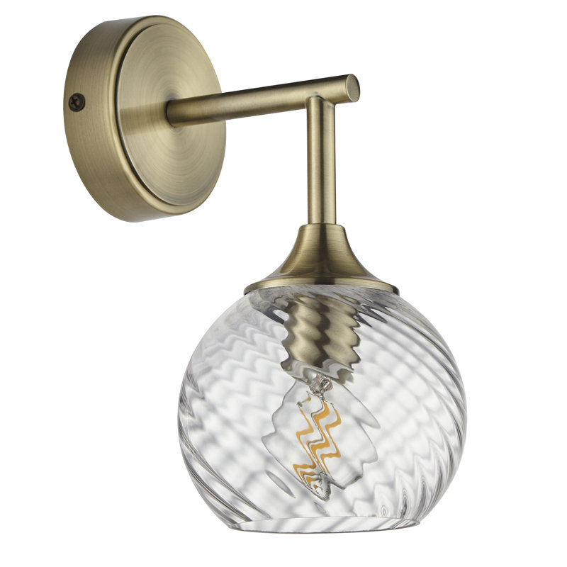 Londino Wall Sconce, Antique Brass Plate