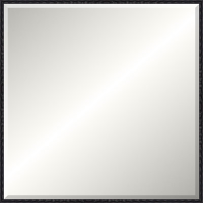 Antique Black Wave Signature Mirror