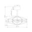 Ventilateur de plafond lustre 3 pales 19,7 "avec télécommande