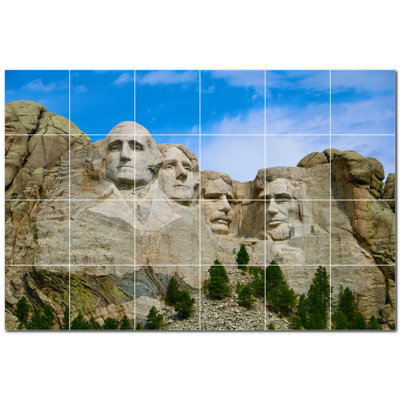 Famous Places Photo 4.25'' x 4.25'' Satin Ceramic Decorative Mural
