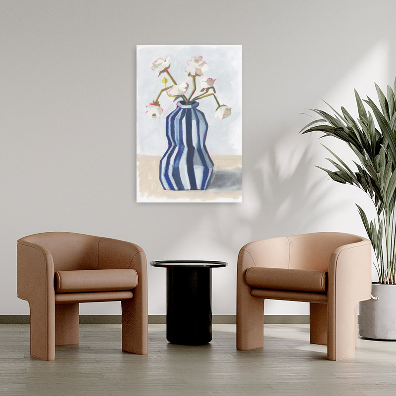 Art contemporain, art floral moderne, H 36 po x l 24 po