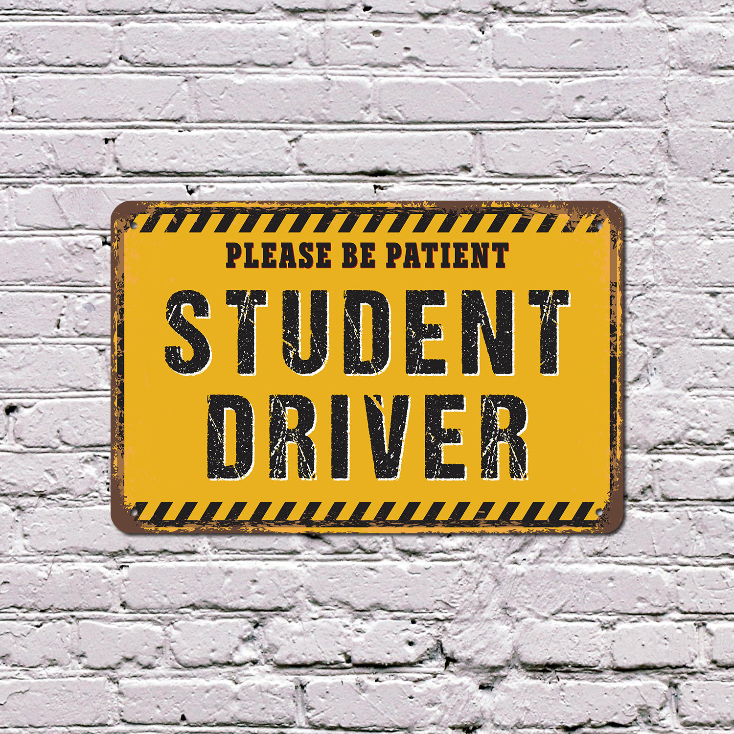 SignMission Student Driver Street 13 Inch x 20 Inch Plastic Sign | Wayfair