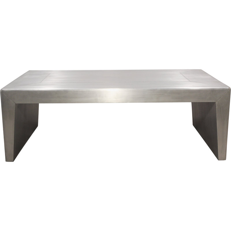Pilot Huxley Cocktail Table With Aluminum Metal Cladding