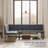 L-shaped Modern 5-person Breakfast Nook Table Set