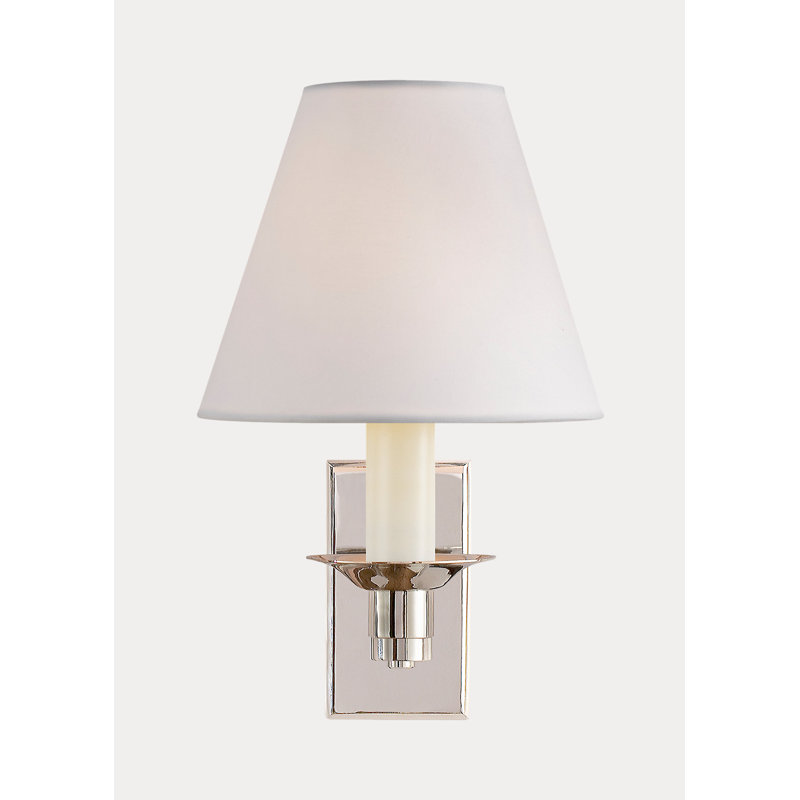 Ralph Lauren Evans Library Sconce, Polished Nickel