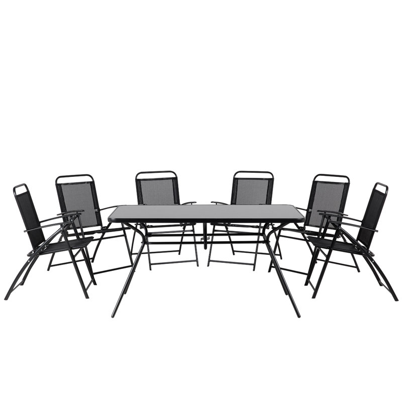 6 - Person Patio Dining Set with Rectangular Table