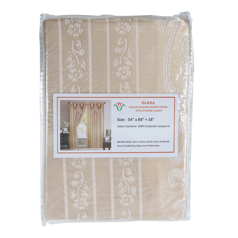 Room Darkening Curtain Single Panel, Beige