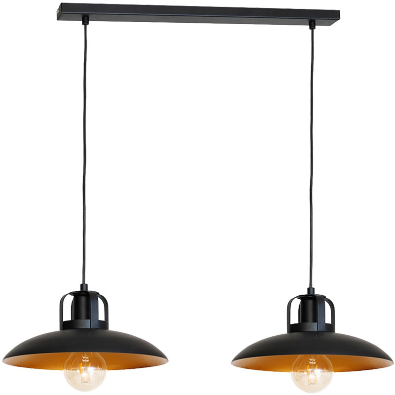 Felix 2 - Light Dome;Shaded;Cluster Pendant, Black