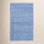 Herringbone French Blue White Outdoor Rug
