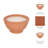 Jeimi Decorative Bowl Scented Candle for Living Room Decor - Modern Terracotta Candle for Coffee Table, Bookshelf, Bedroom Nightstand, and Home Accent-116780916-116780915