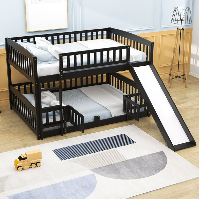Keeble Full Over Full Standard Bunk Bed, Espresso