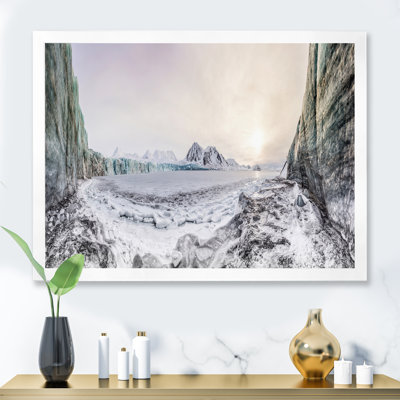Vue panoramique du paysage arctique - Photographie sur toile