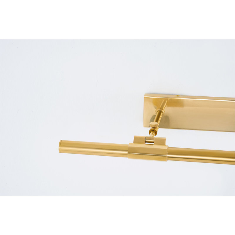 Melbourne 1 Light Picture Light, 2.75" H x 23.75" W x 23.75" D, Aged Brass/Distressed Bronze