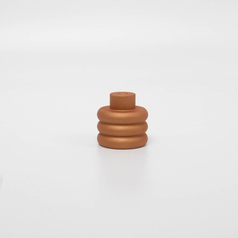 ROUS Hardware Mid-Century Modern Honey Comb Knob, Copper (Brown)