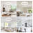  20" Modern White Flush Mount Ceiling Fan with Adjustable Led Light for Bedrooms & Small Spaces-377018252