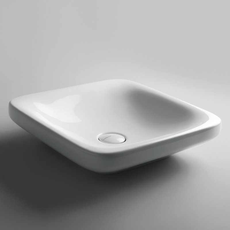 Lavabo de salle de bain carré en céramique pour bateau Start Ceramic