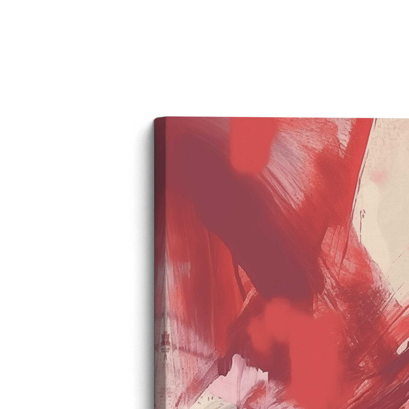 Rosy Rhapsody v1, grande impression sur toile, H 48 po x l 48 po