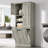 Tall Bathroom Storage Cabinet With Adjustable Shelves, Linen Cabinet With Large Flip-Out Basket And Enclosed Cabinets-623566579