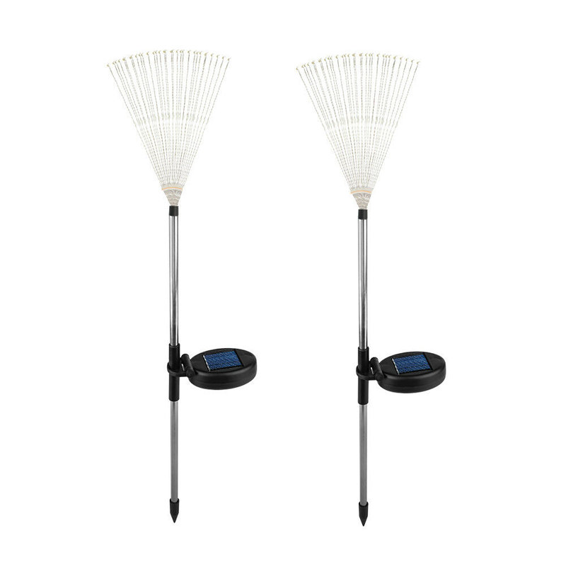White Solar Powered Integrated LED Pathway Light Pack, Yellow