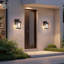Lanterne murale d'extérieur en aluminium 11,22 po Bostock imperméable 1 lumière