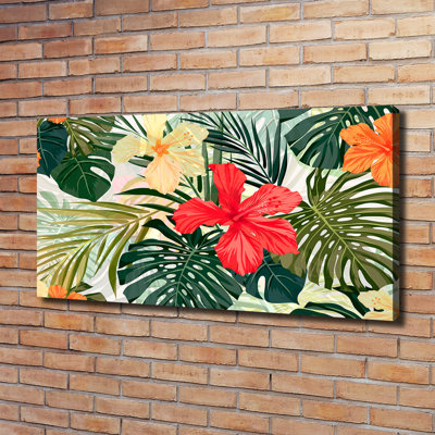 Hawaiian Flowers - Wrapped Canvas Print