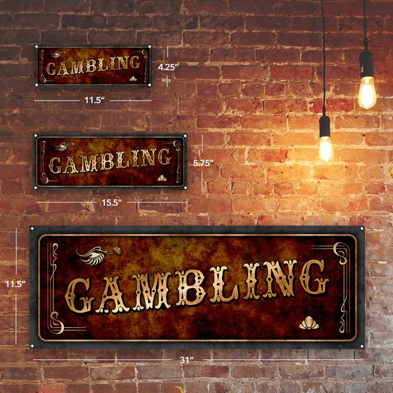Entertainment Wall Decor on Aluminum, 11.5" H x 31" W x 0.04" D