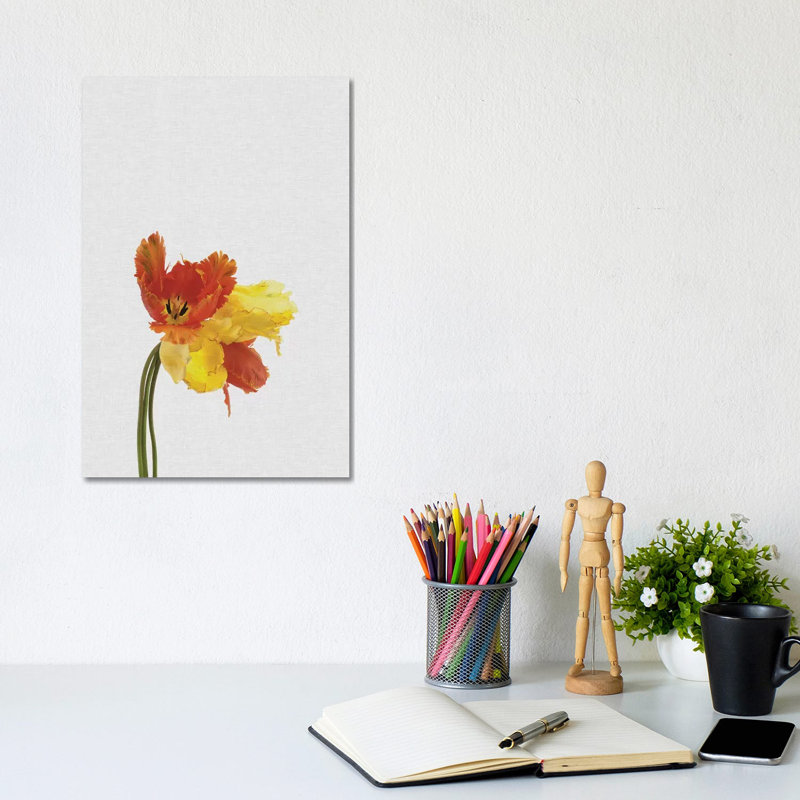 Tulip 1 Piece Wrapped Canvas Wall Art, 30.48cm H x 20.32cm W x 1.91cm D