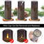 Bougie sans flamme sans parfum avec support en plastique-918856420