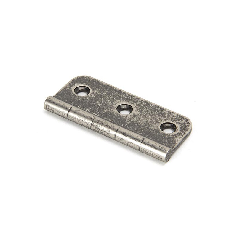 7.5cm H x 35cm W Surface Mount Single Door Hinge, Pewter Patina