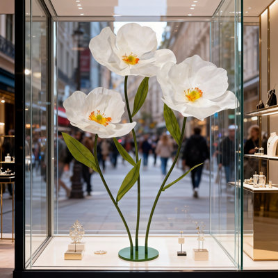 Giant Flowers Used for Decoration, Large Artificial Paper Flowers Used for Home Decor, Wedding Backgrounds, Party Photography Backgrounds, and Shop Window displays