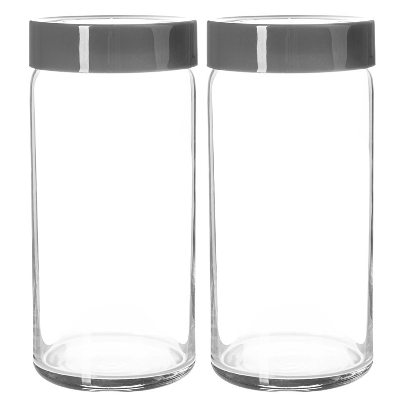 Novo Glass Jar - Set of 2