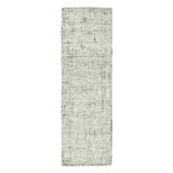 Oscoda Abstract Hand Woven Runner 2'7" x 8' Wool/Jute/Sisal Indoor / Outdoor Area Rug in Gray