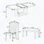 Ensemble de table de salle à manger 6 pièces 78 pi
