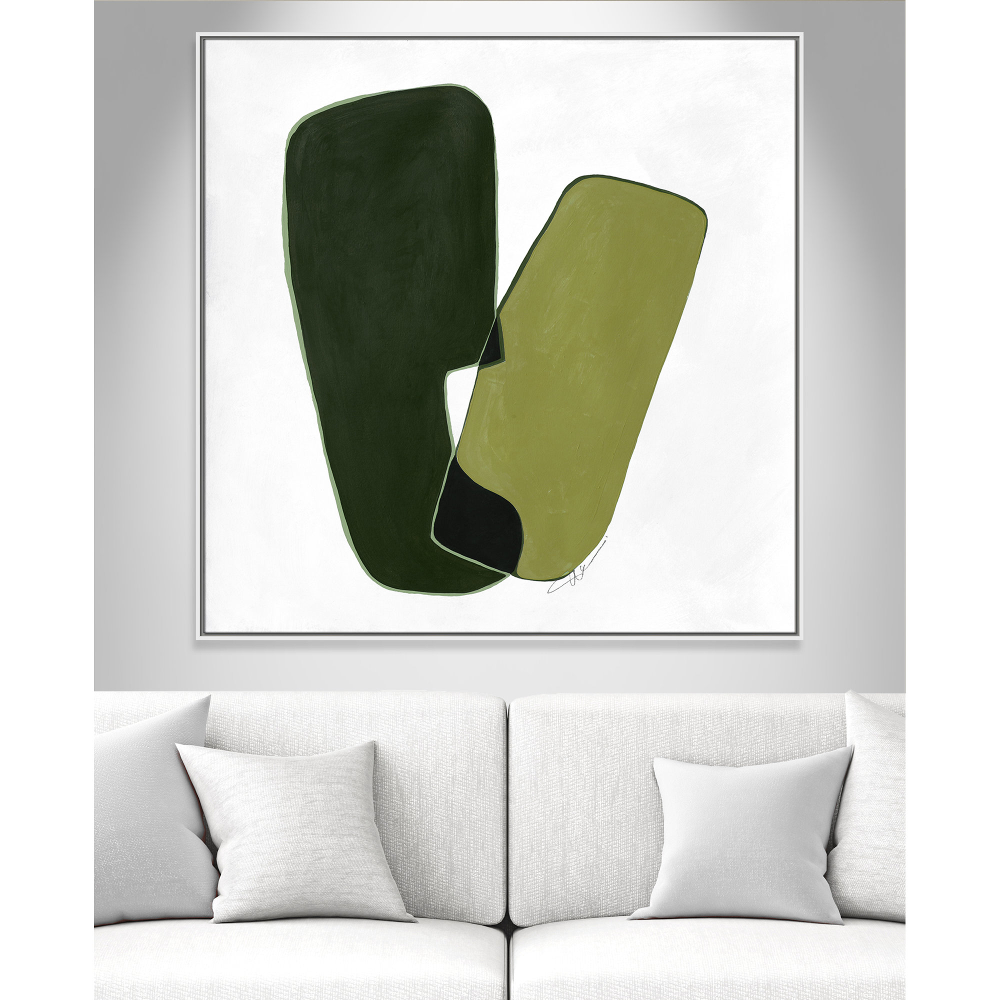 Unity II Print by , 46.5" H x 46.5" W, White