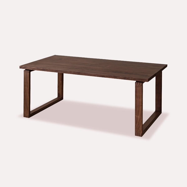 Hokku Designs Brown Rectangular Solid Wood Dining Table | Wayfair