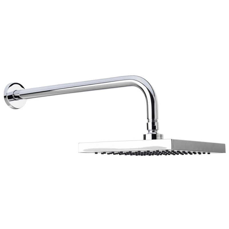 Pomme de douche à pluie double, Chrome poli