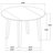 Catley 5-Piece Round Drop-Leaf Dining Set with 4 Upholstered Chairs, Dark Coffee and Ivory