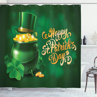 Rideau de douche simple St.Patrick's Day
