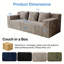 Canapé 3 places, sièges profonds, causeuse confortable, pour salon, chambre à coucher, salle de conférence, appartement-1555233929