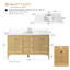 Meuble-lavabo simple 60 po avec plateau en marbre d'ingénierie 60 po-105275187-105275186