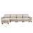 Modern Large L-Shape Feather Filled Sectional Sofa-478729621