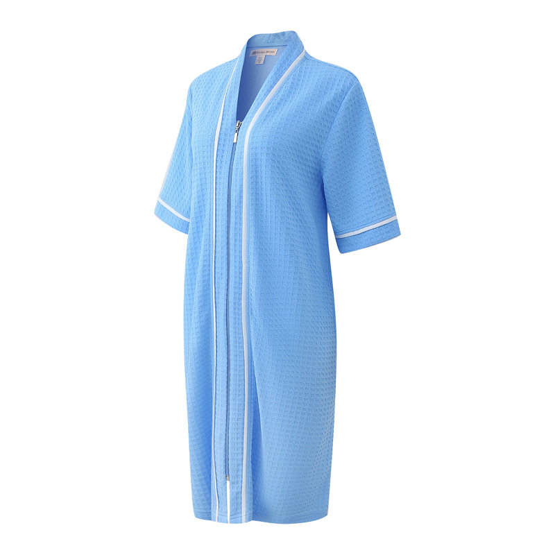 Peignoir mi-mollet avec poches Kendric, Bleu, S