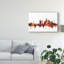 « francfort germany red horizon », impression sur toile tendue-595448852