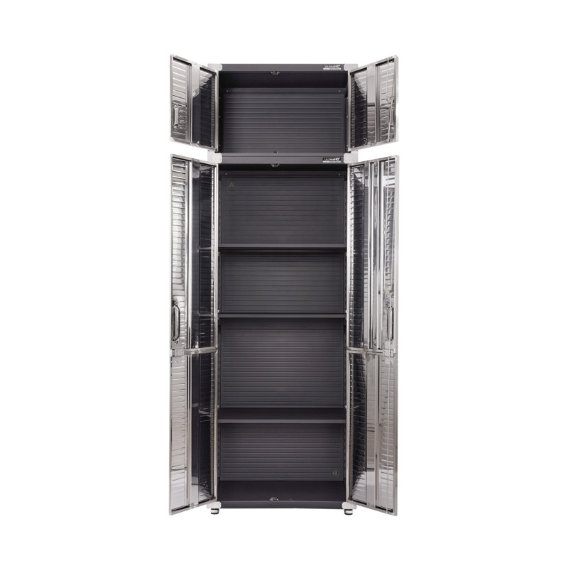 Ensemble d'armoires de rangement 2 pièces Seville Classics UltraHD, l 30 po x P 18 po x H 90,5 po, Graphite