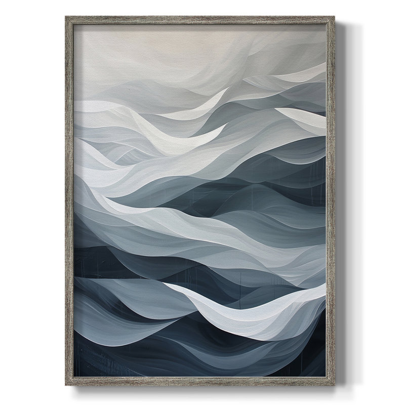 ABSTRACT Series CDLXVII, reproduction encadrée - bois massif, H 15 po x l 12 po